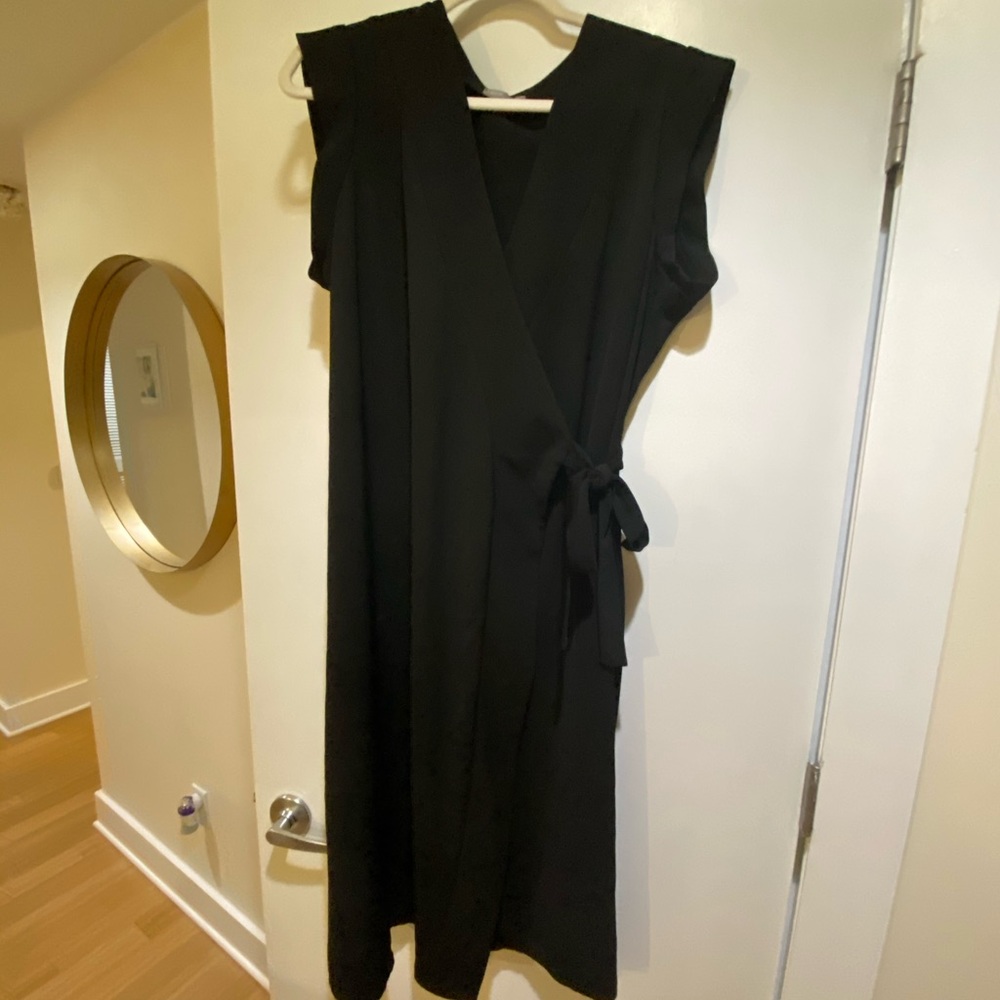 Asos Black Wrap Dress